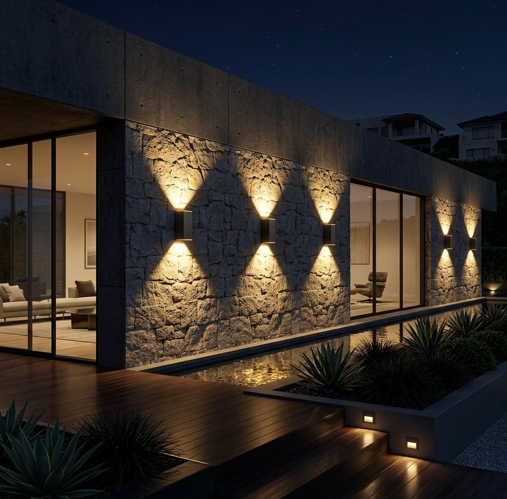 Luvora DualBeam™ Solar Wall Light